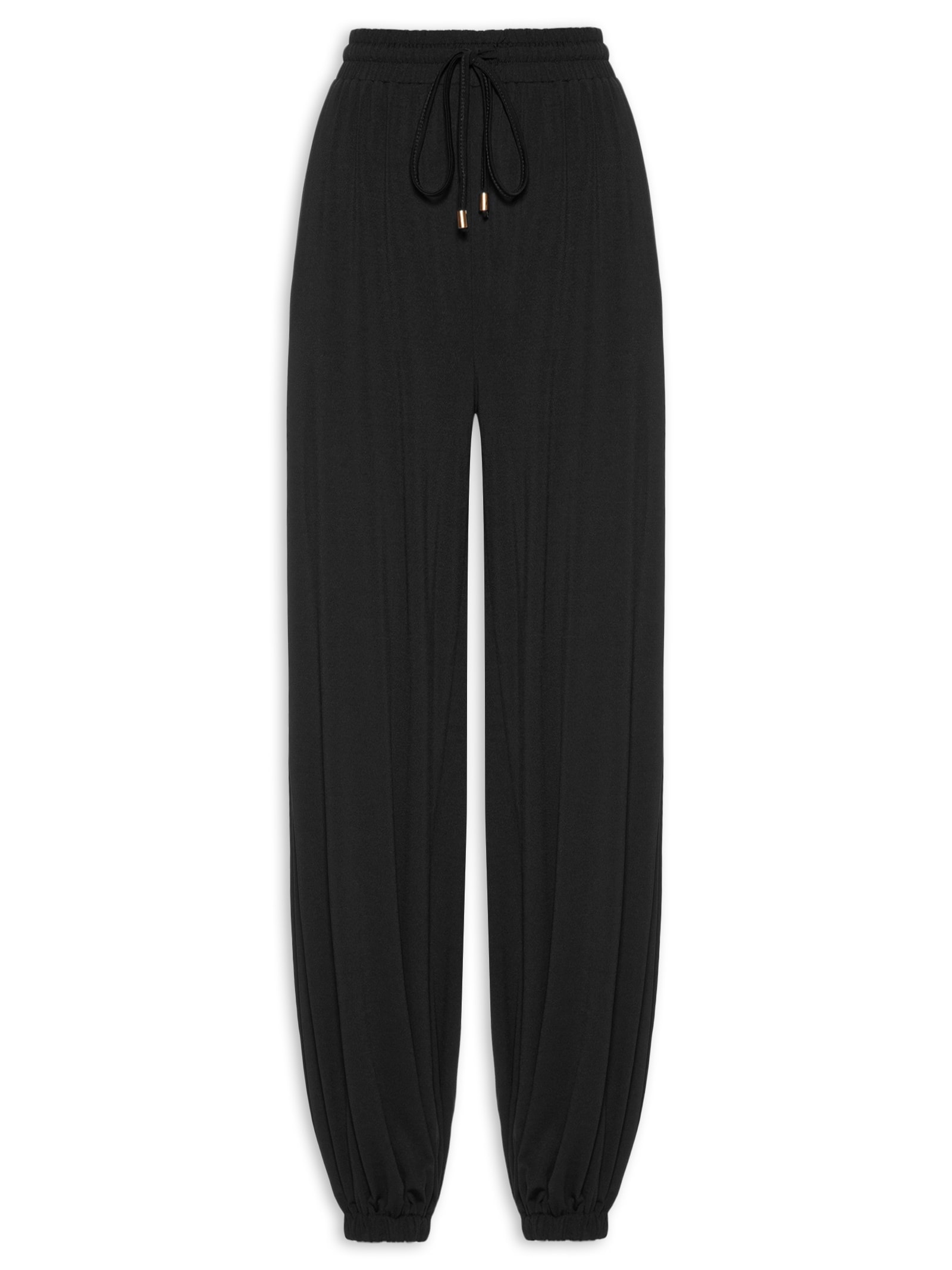 Calça Feminina Leve Ballon – Preto Basiq