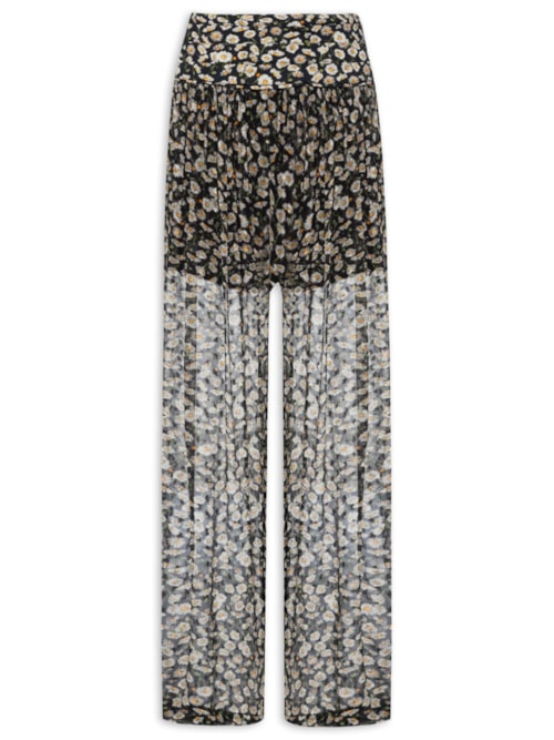 Calça Feminina Liberty Camomila – Preto