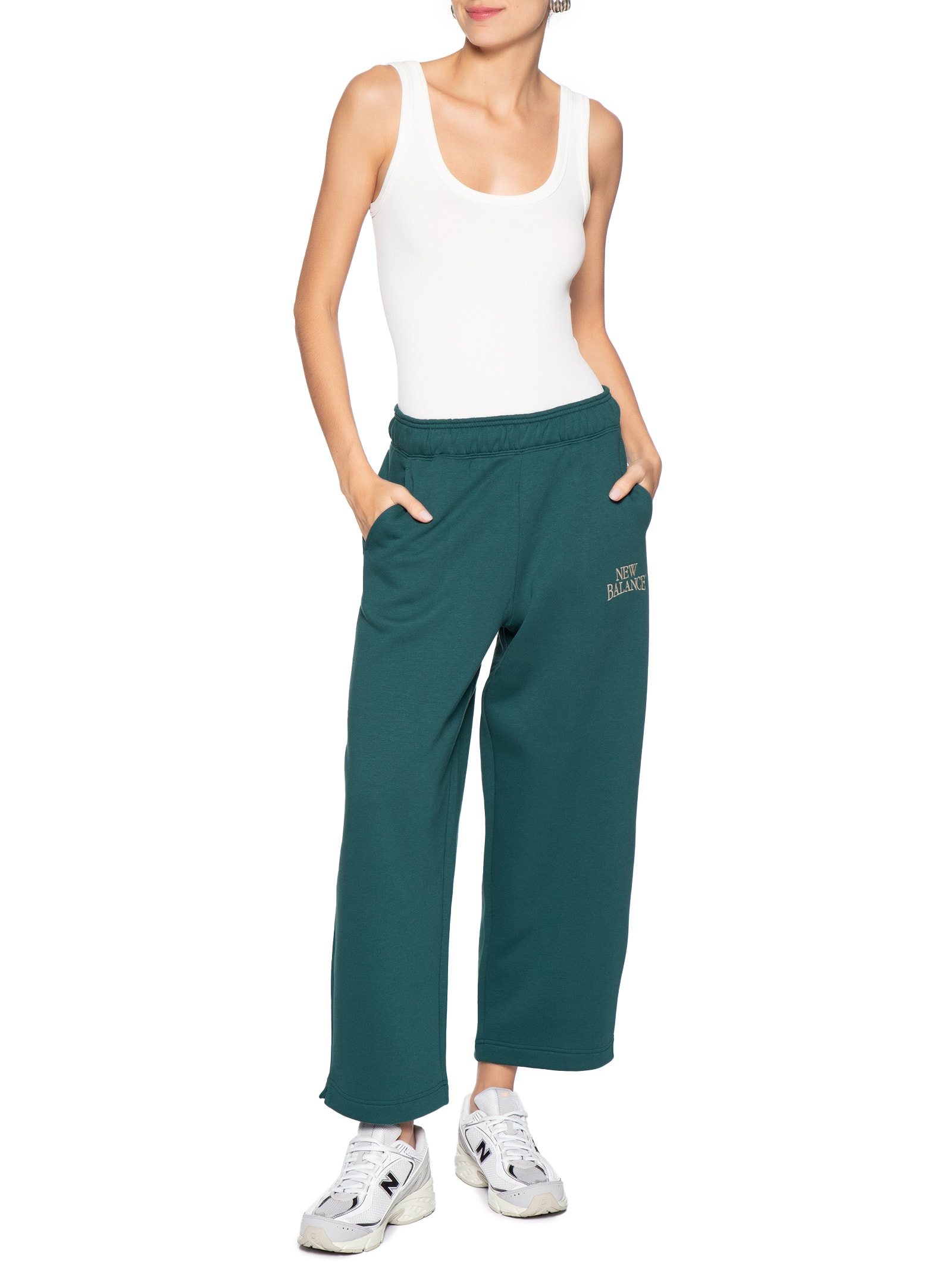 Calça Feminina Linear Herritage Barrel Verde New Balance