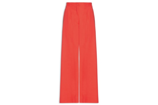 Calça Feminina Linho Alfaiataria - Vermelho