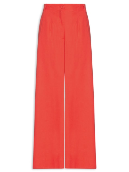 Calça Feminina Linho Alfaiataria – Vermelho
