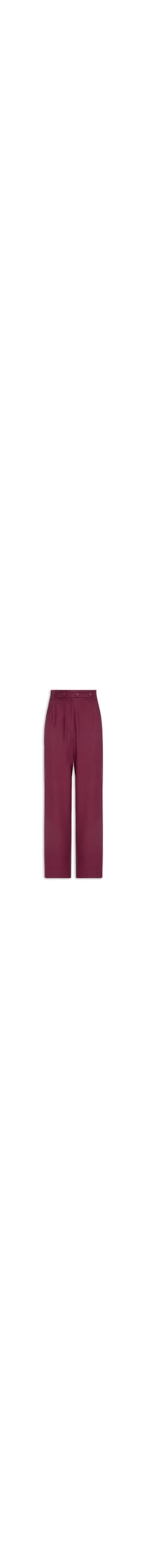 Calça Feminina Linho Cenoura Cós Botão - Vermelho