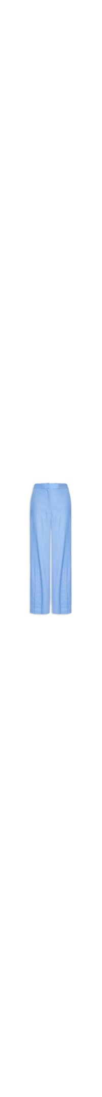Calça Feminina Linho Fenda Barra - Azul