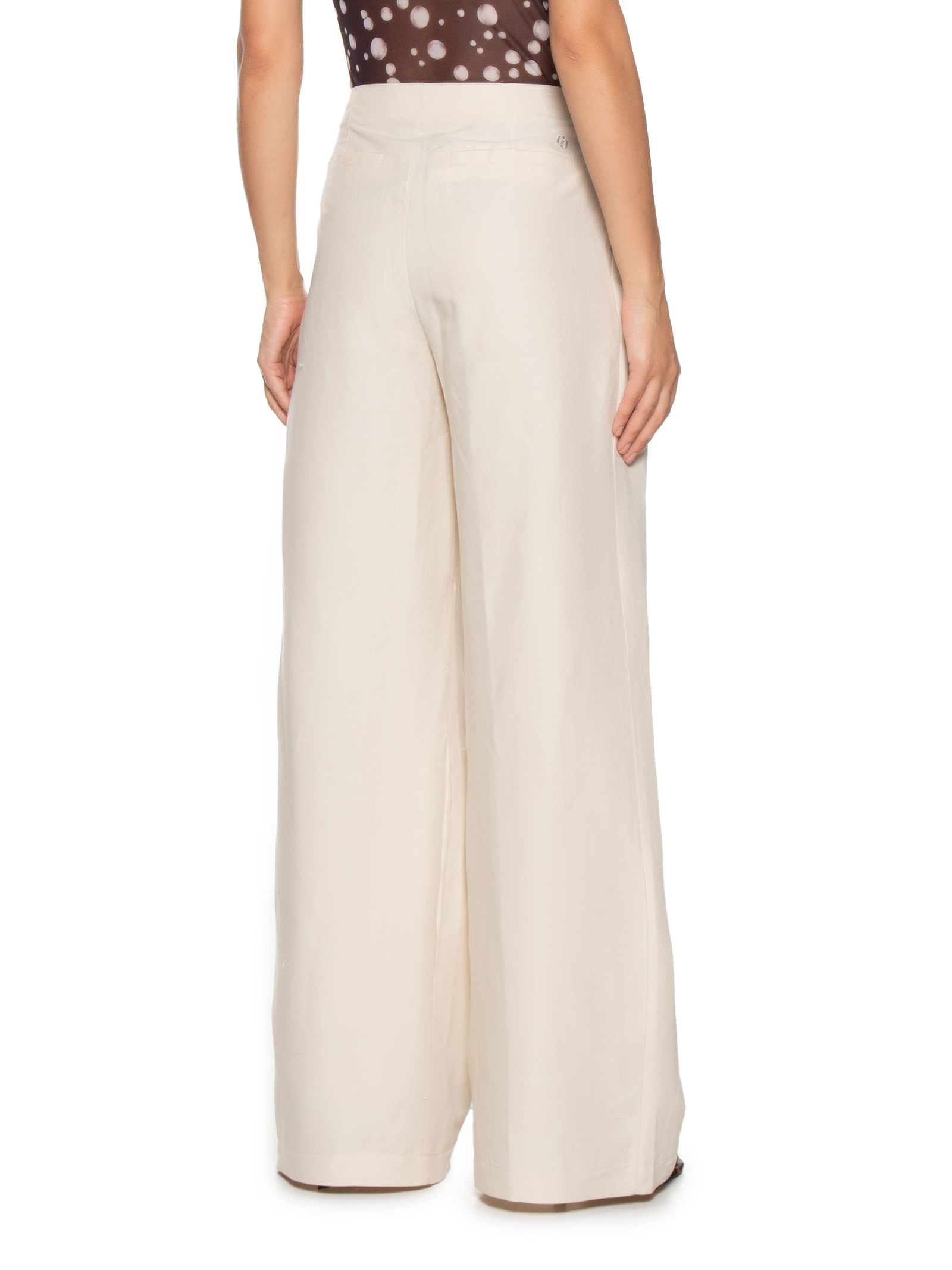 Calça Feminina  Linho Off White Colcci