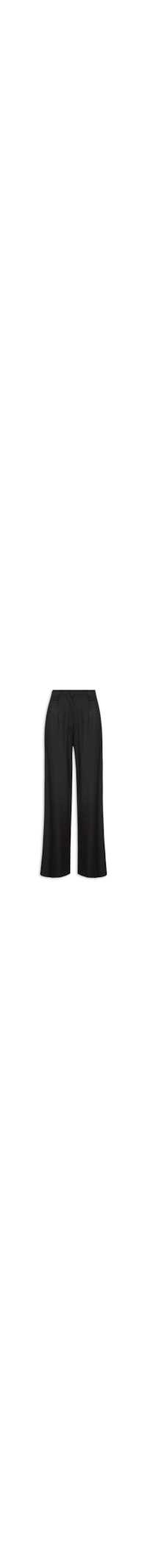 Calça Feminina Linho Pregas - Preto