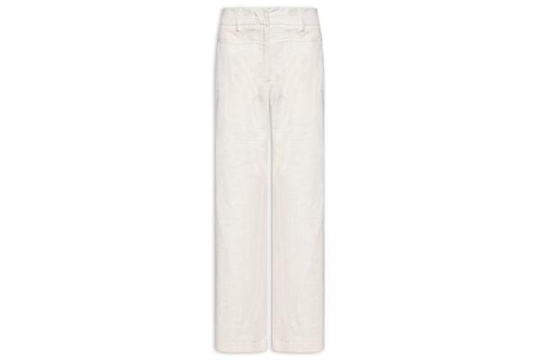 Calça Feminina Linho Recorte - Branco