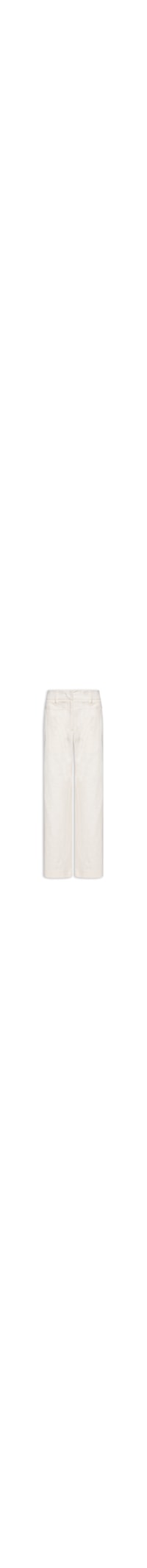 Calça Feminina Linho Recorte - Branco