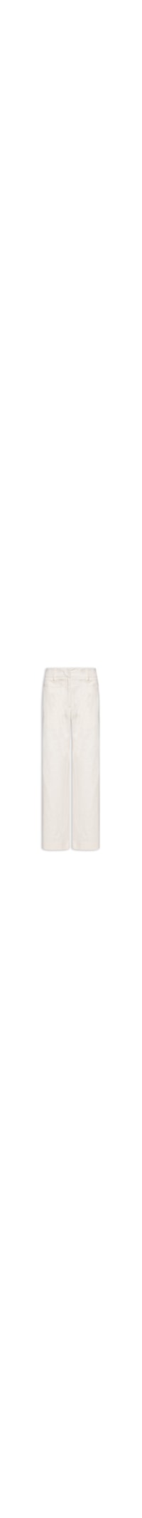 Calça Feminina Linho Recorte - Branco