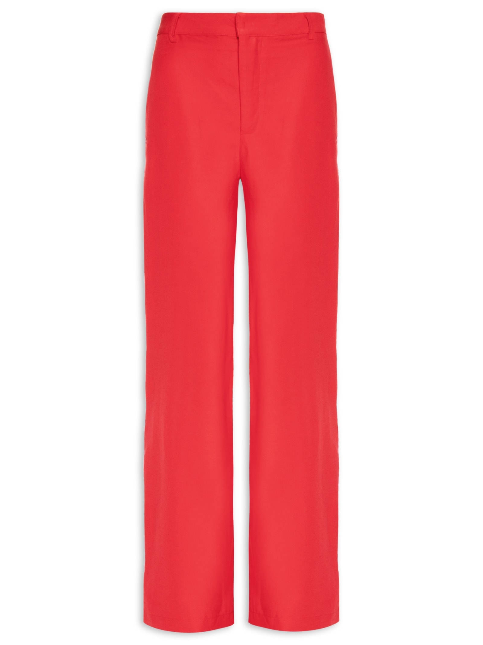 Calça Feminina Linho Vermelho Colcci