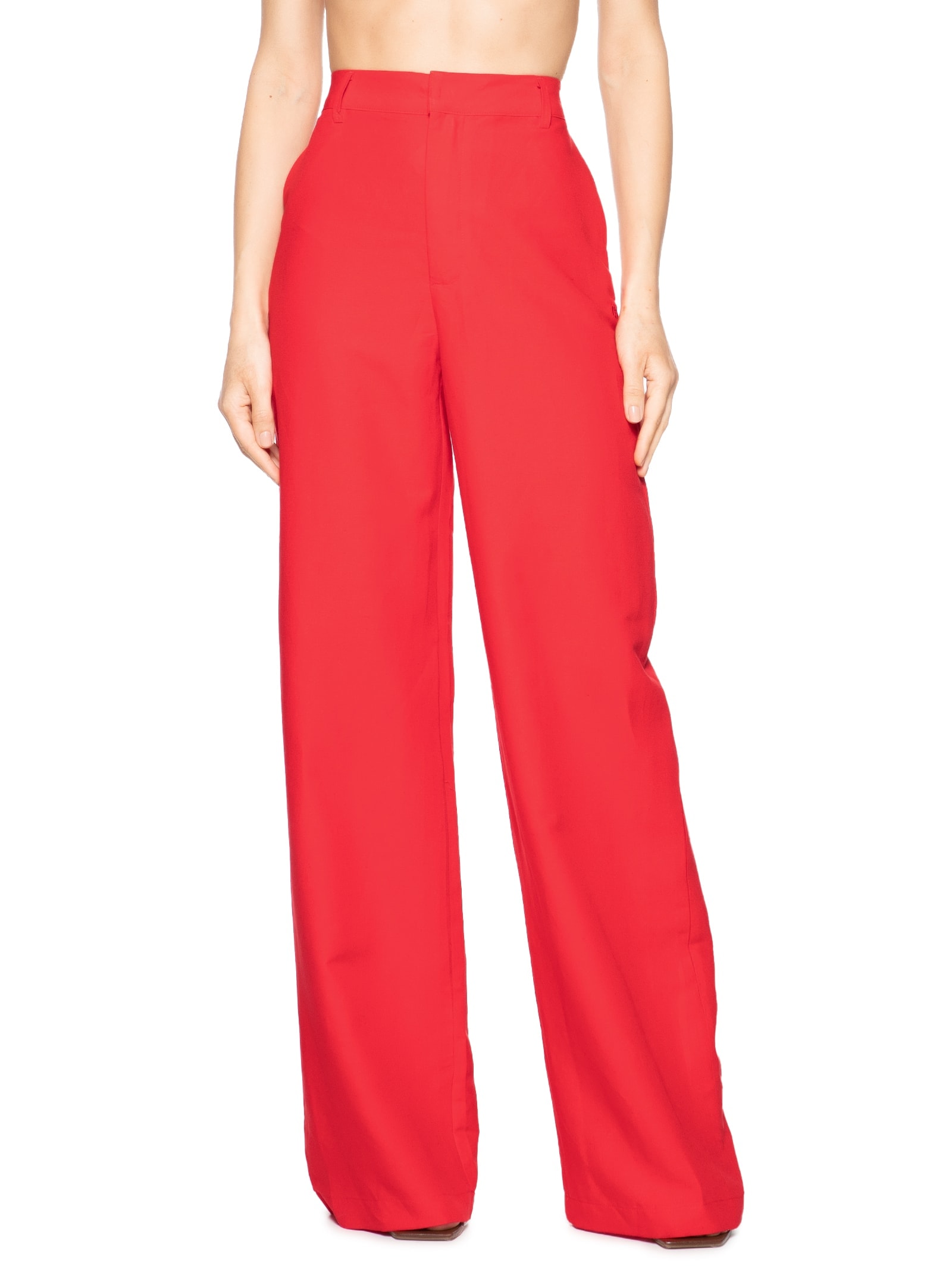 Calça Feminina Linho Vermelho Colcci
