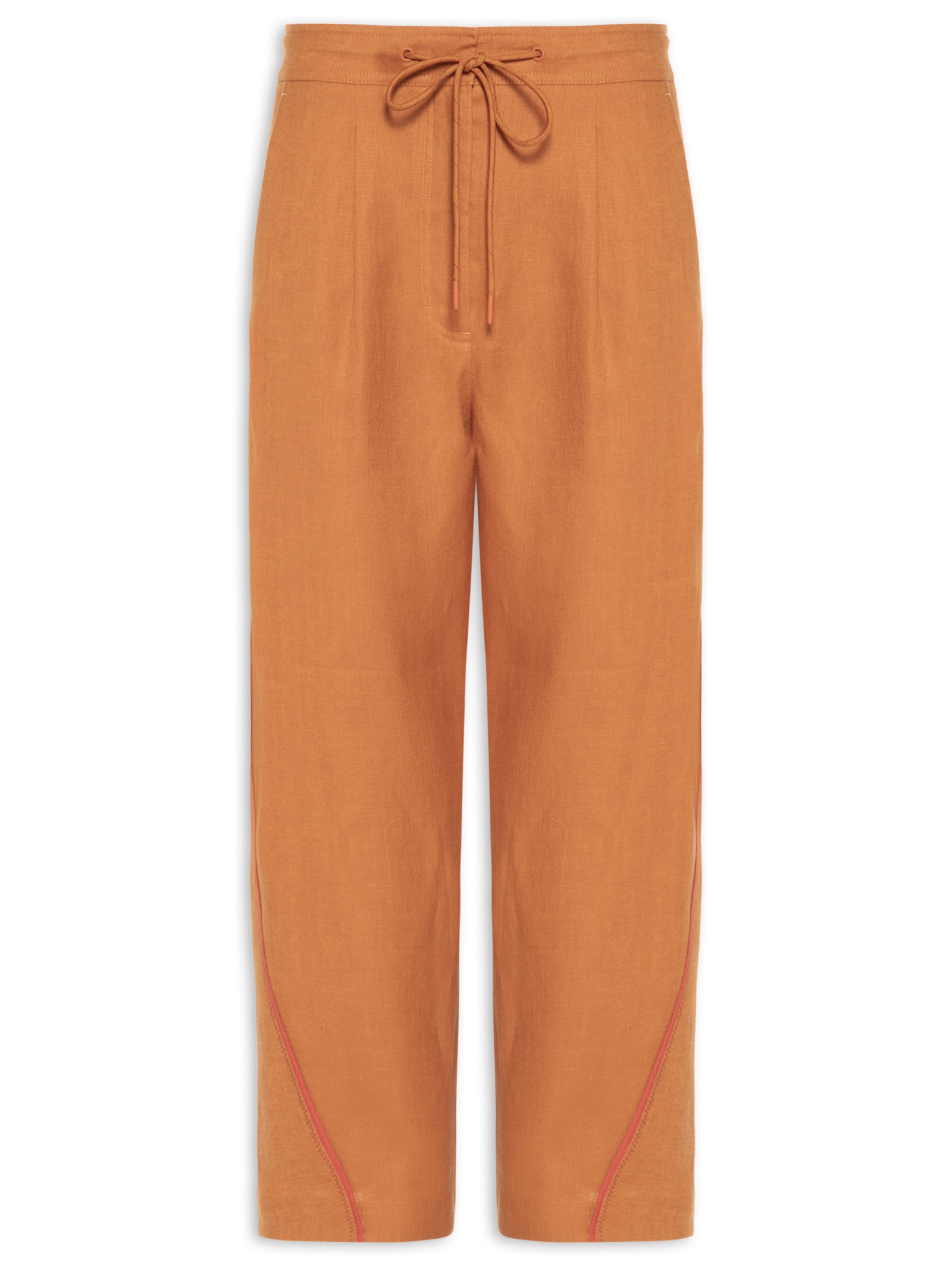 Calça Feminina Linho Zigzag Color – Laranja Animale