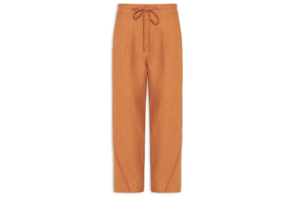 Calça Feminina Linho Zigzag Color – Laranja
