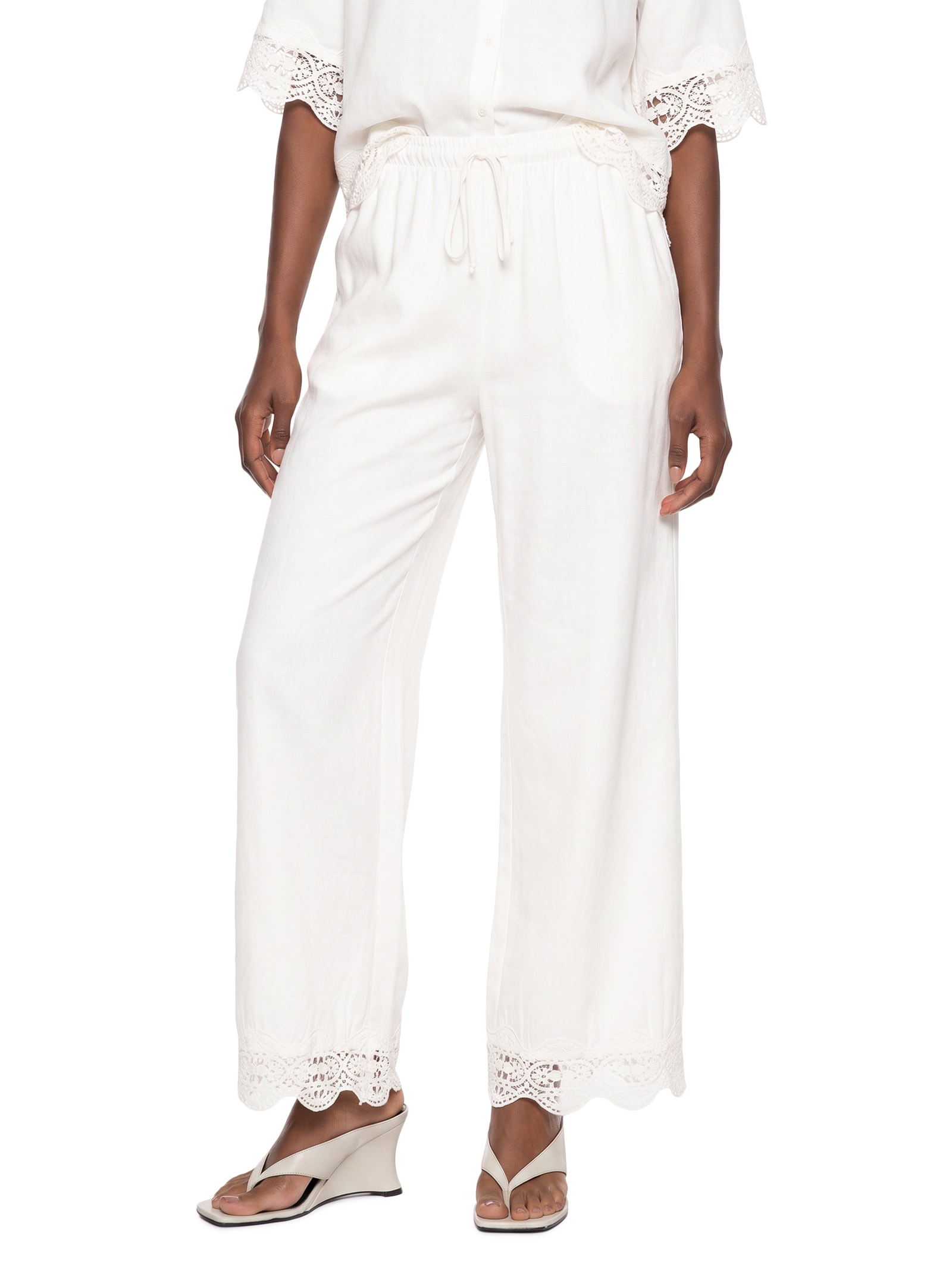 Calça Feminina Linho – Off White Colcci