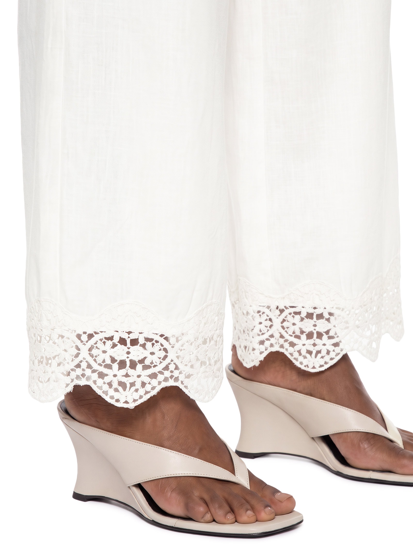 Calça Feminina Linho – Off White Colcci