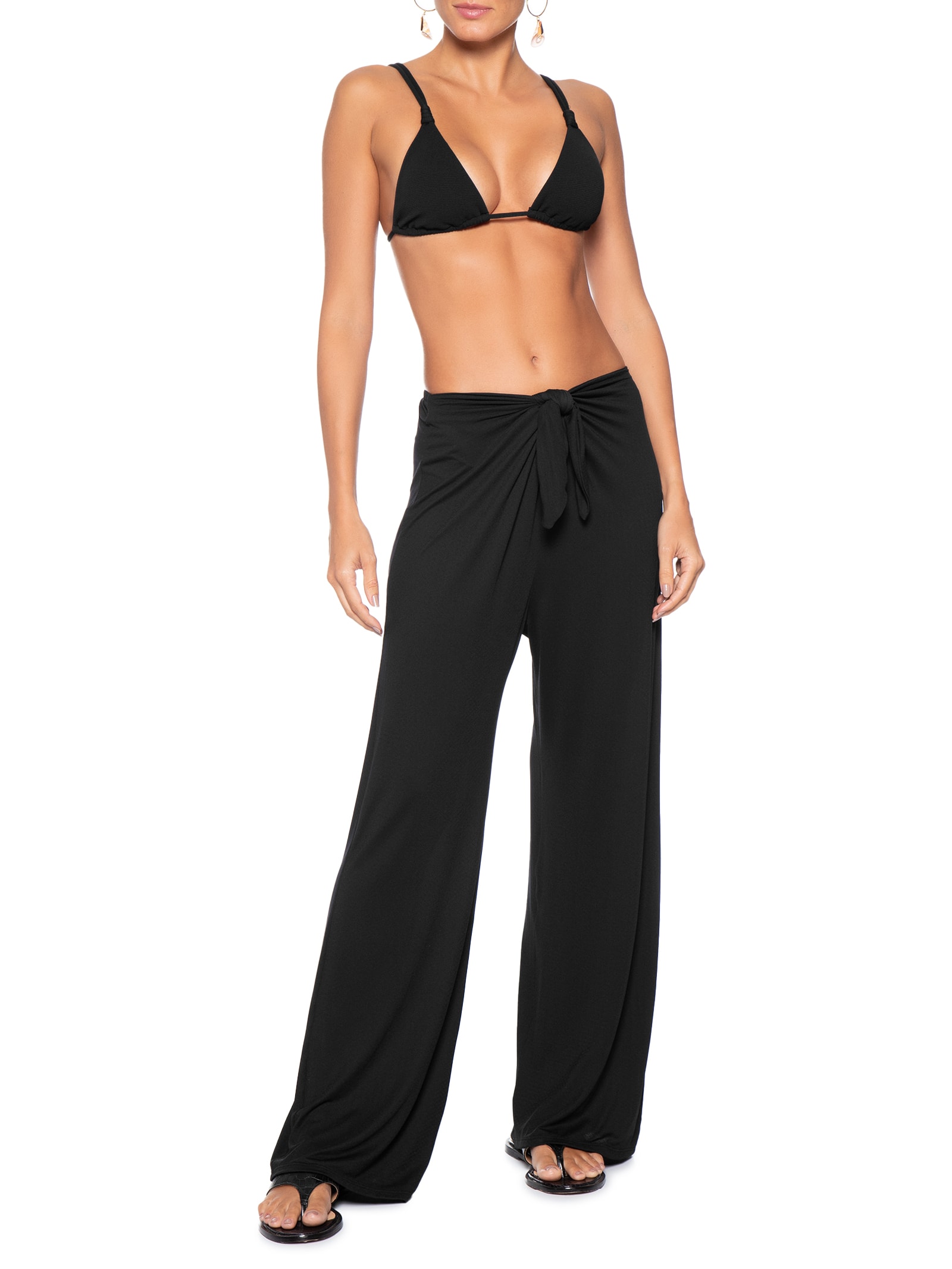 Calça Feminina Lisa Preto Cia Marítima