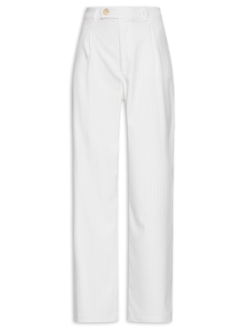 Calça Feminina Listrada – Branco