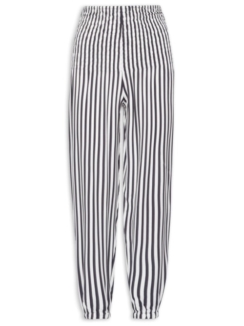 Calça Feminina Listrada Jogger – Azul