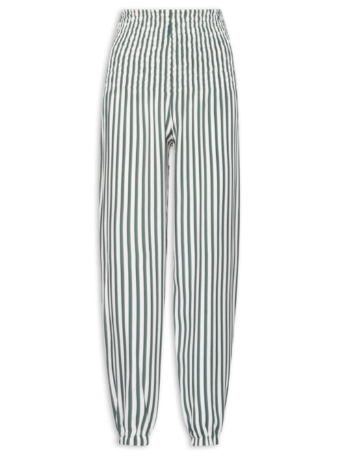 Calça Feminina Listrada Jogger – Verde
