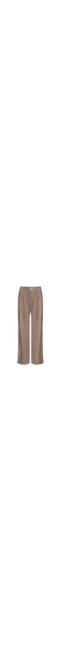 Calça Feminina Listrada Pantalona - Marrom