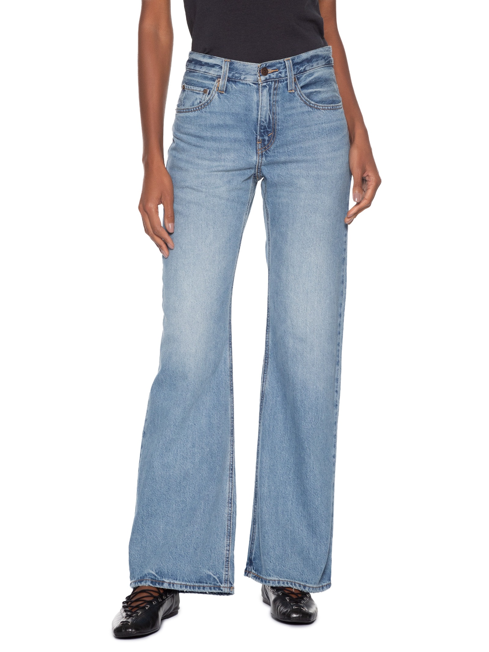 Calça Feminina Loose Boot Azul Levi's