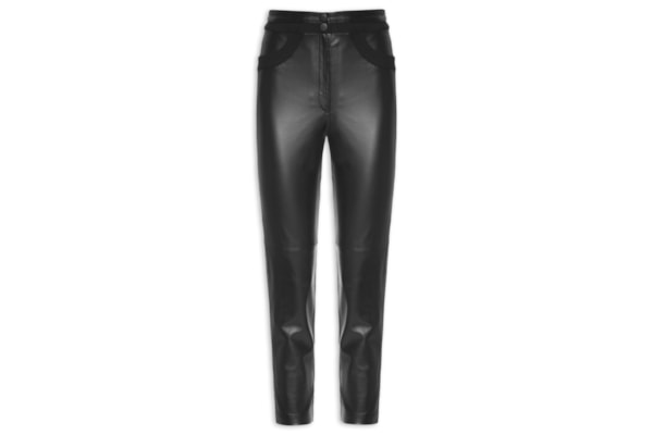 Calça Feminina Luma Couro - Preto