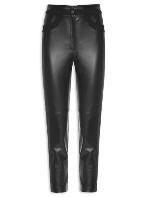 Calça Feminina Luma Couro – Preto