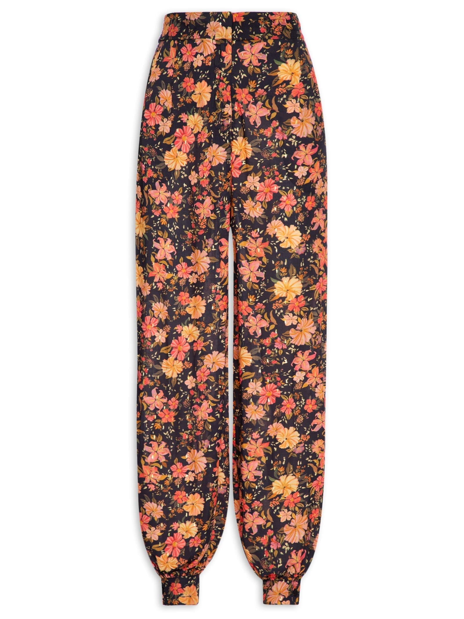 Calça Feminina Lurex Estampa Encontro Preto Dress To