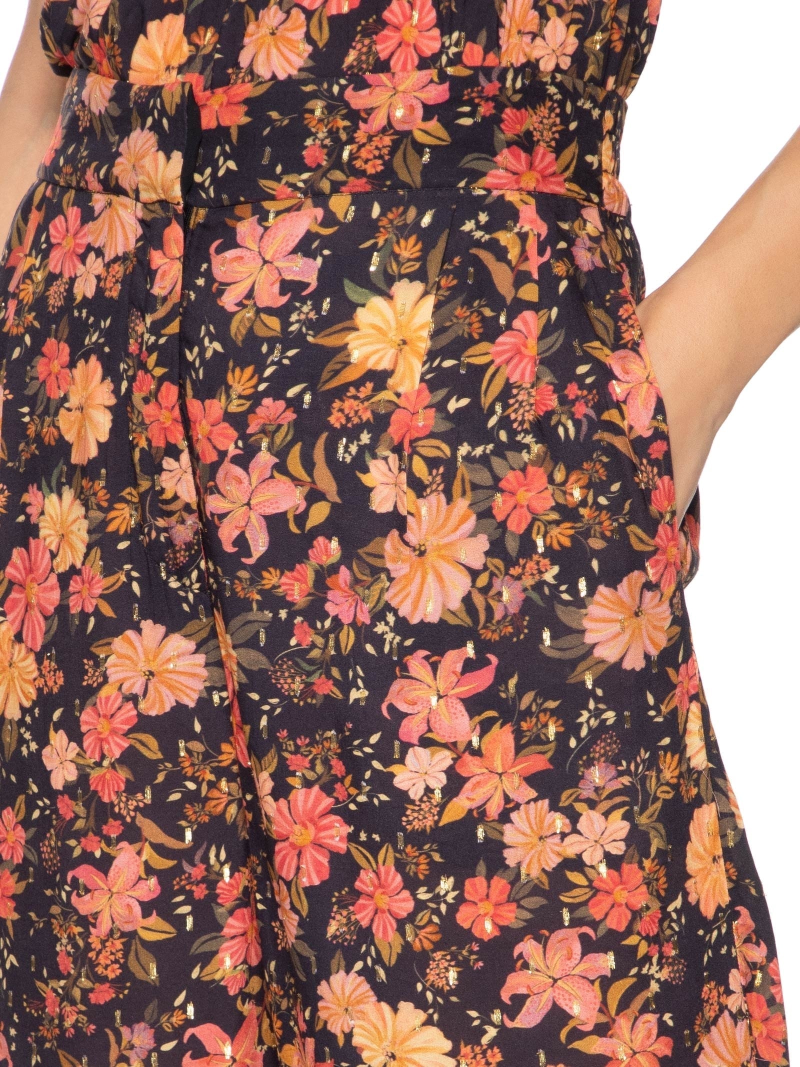 Calça Feminina Lurex Estampa Encontro Preto Dress To