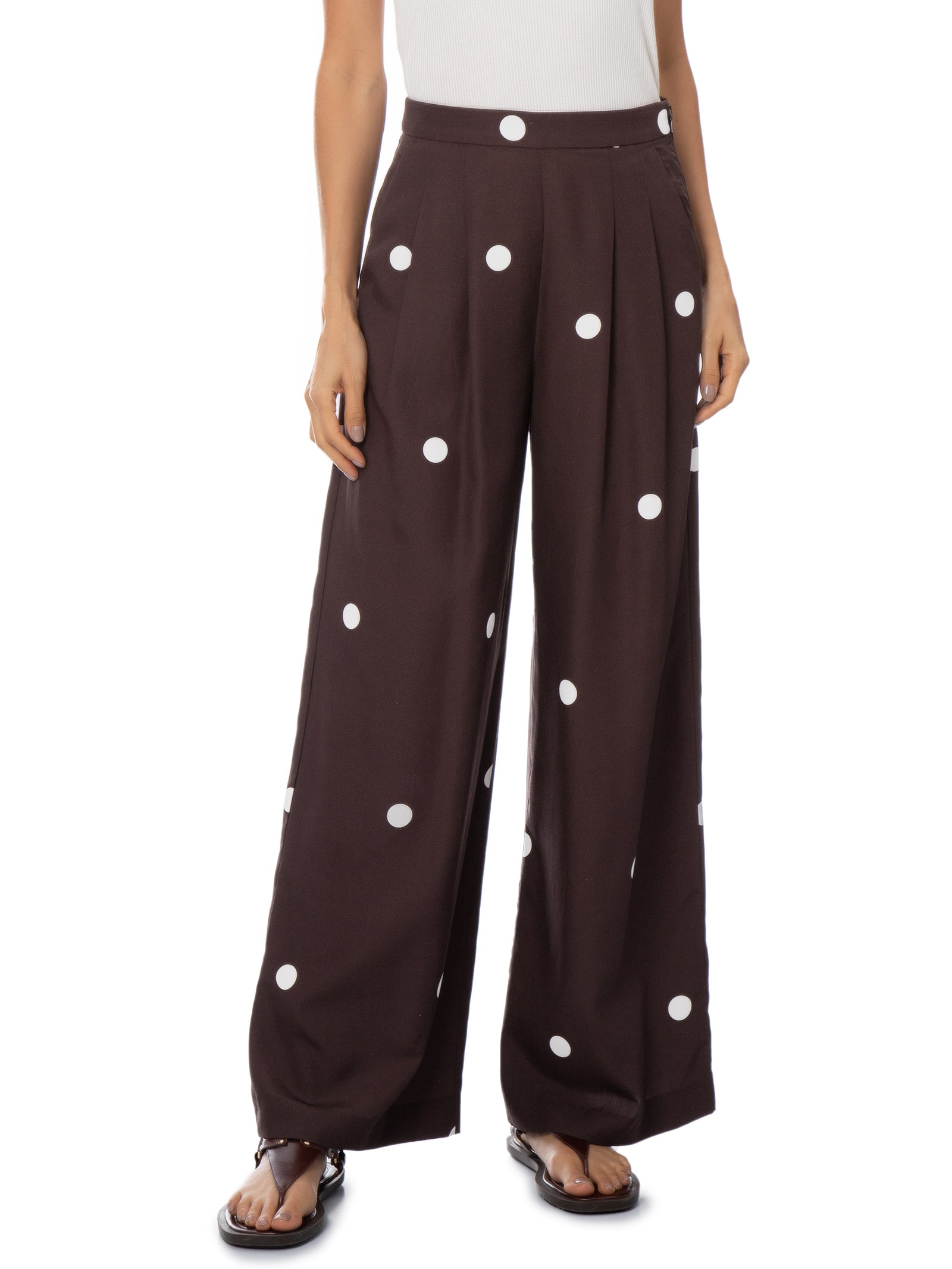 Calça Feminina Maite Marrom Le Lis