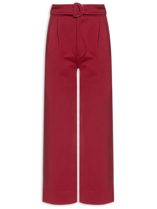 Calça Feminina Malha Cós Baixo – Vermelho