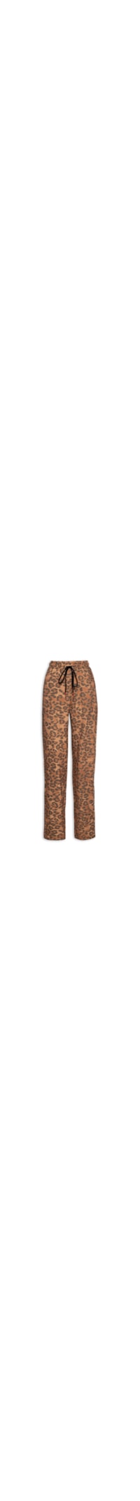 Calça Feminina Malha Estampa Onça - Animal Print