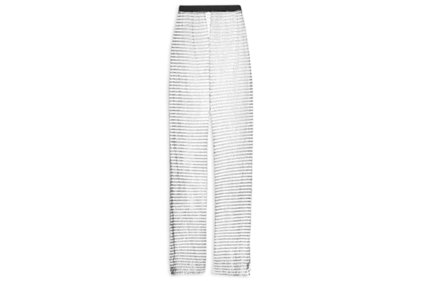 Calça Feminina Malha Metálica - Preto 