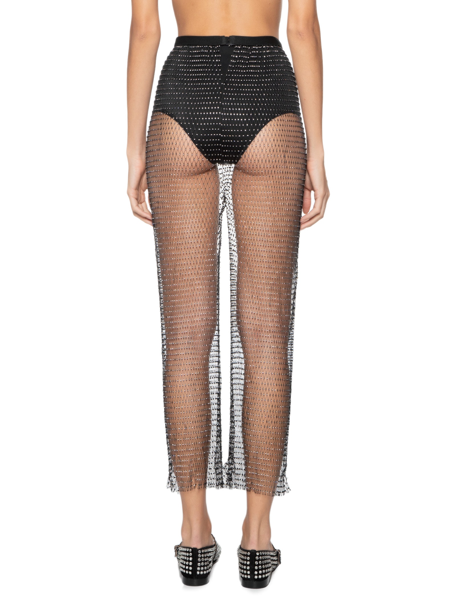 Calça Feminina Malha Metálica Preto  Market 33