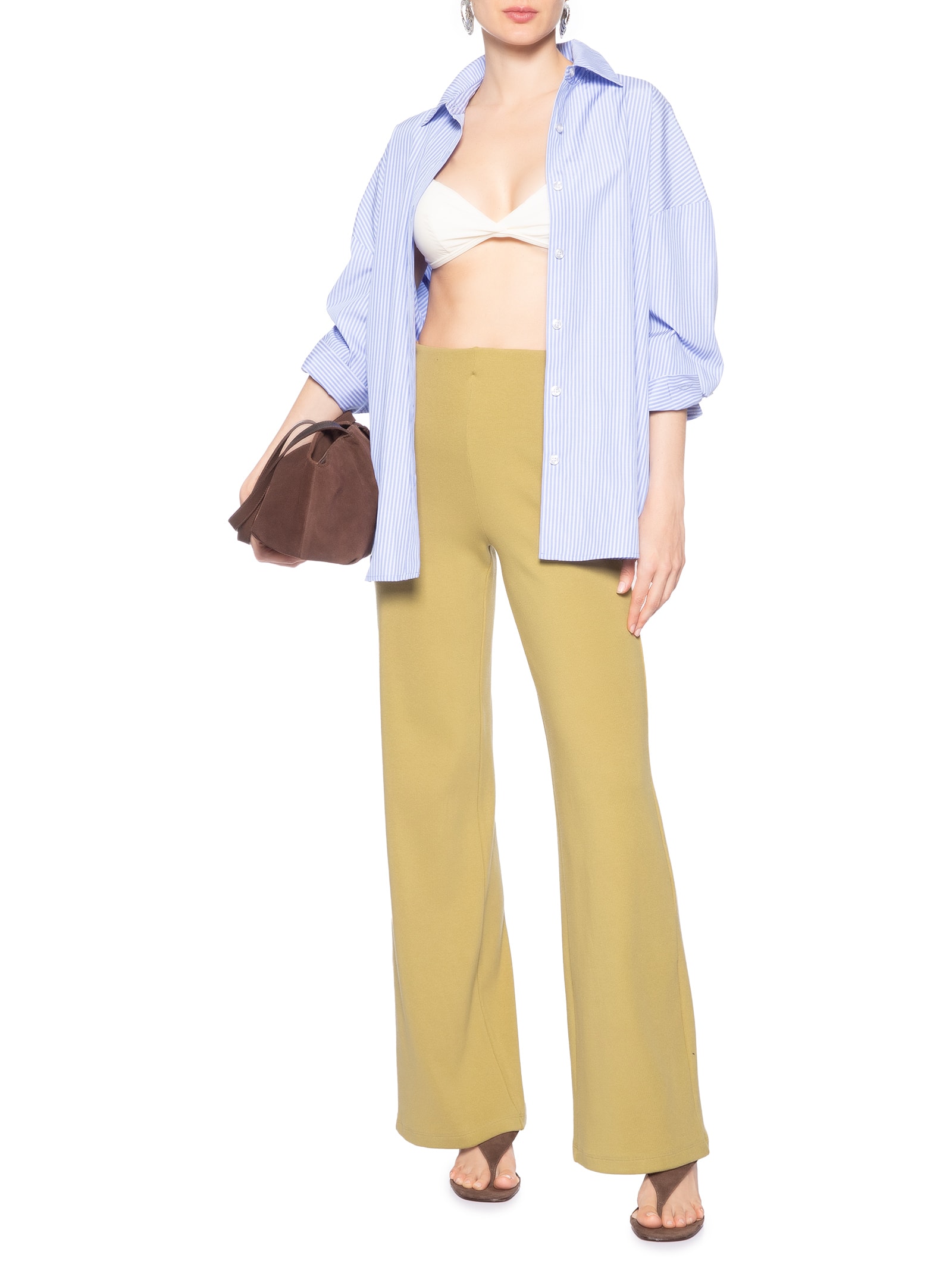 Calça Feminina Manai Bege Animale Jeans