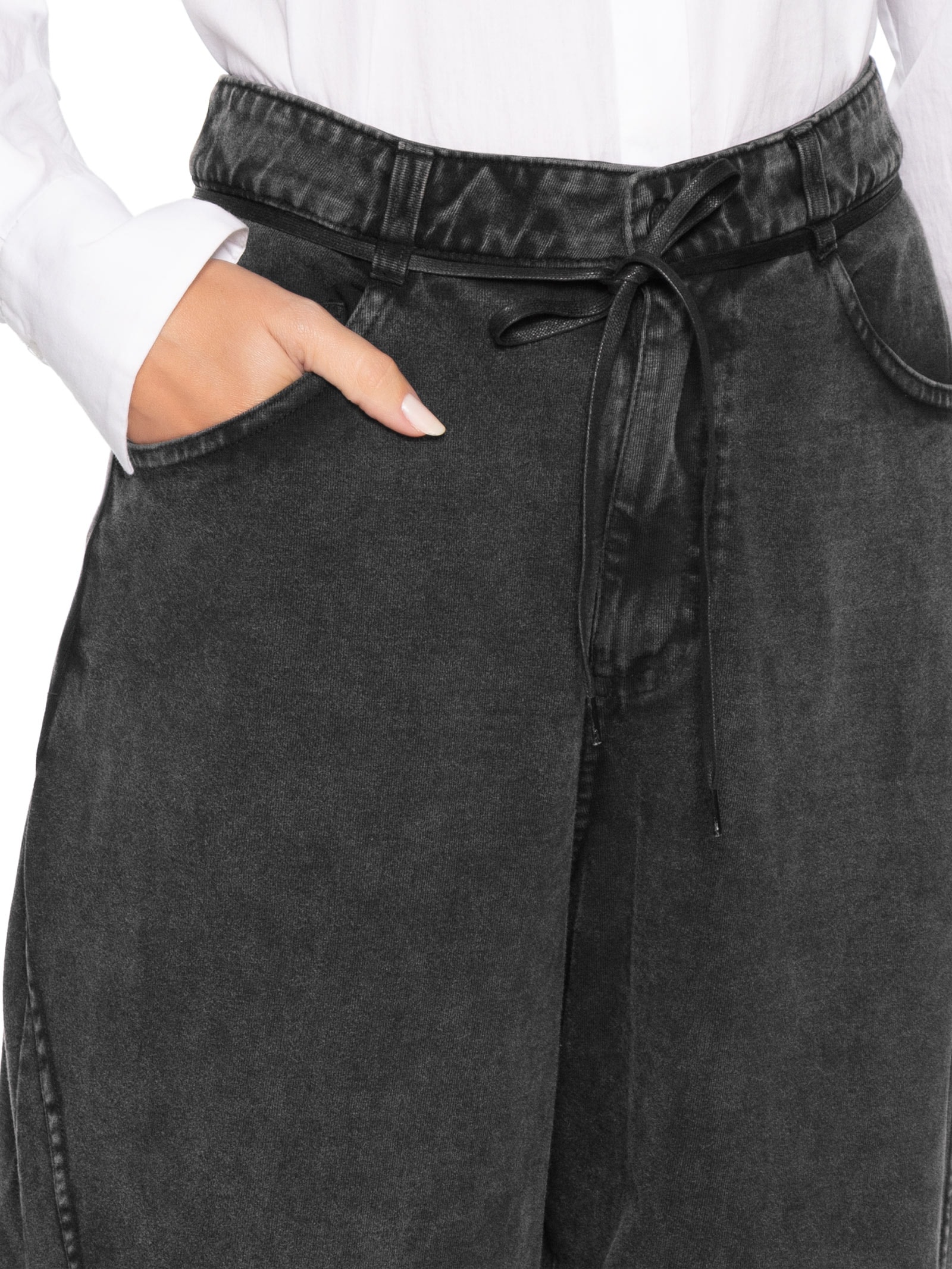 Calça Feminina Marmorizado Preto Osklen