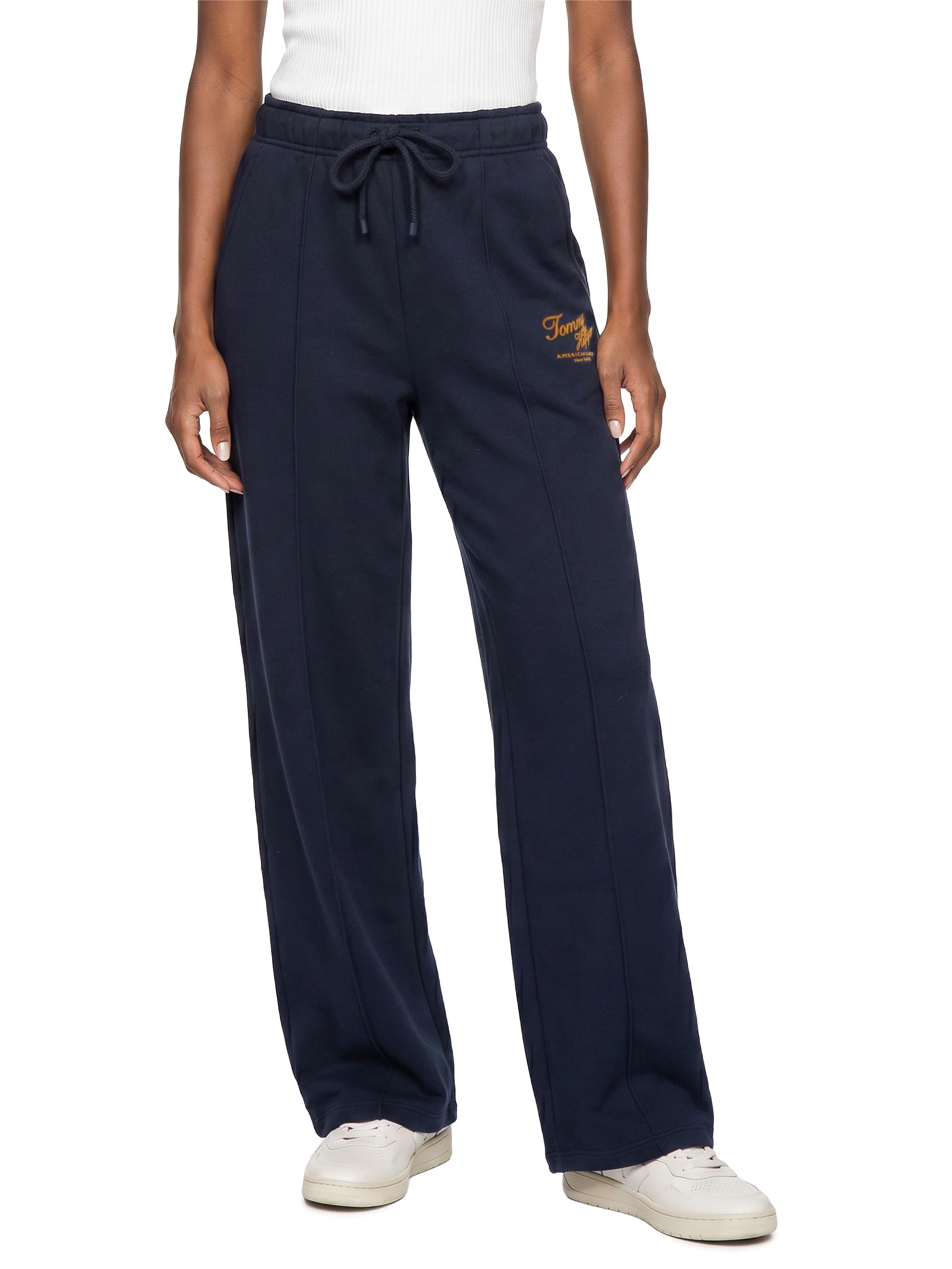 Calça Feminina Mdrn Script Terry Azul Tommy Hilfiger