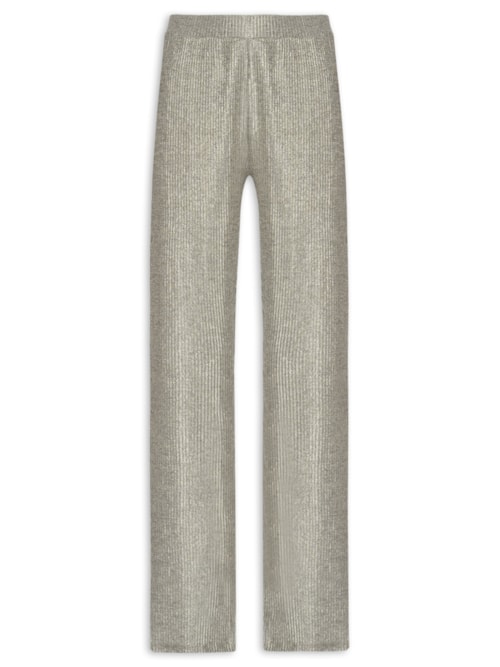 Calça Feminina Metalizada – Dourado