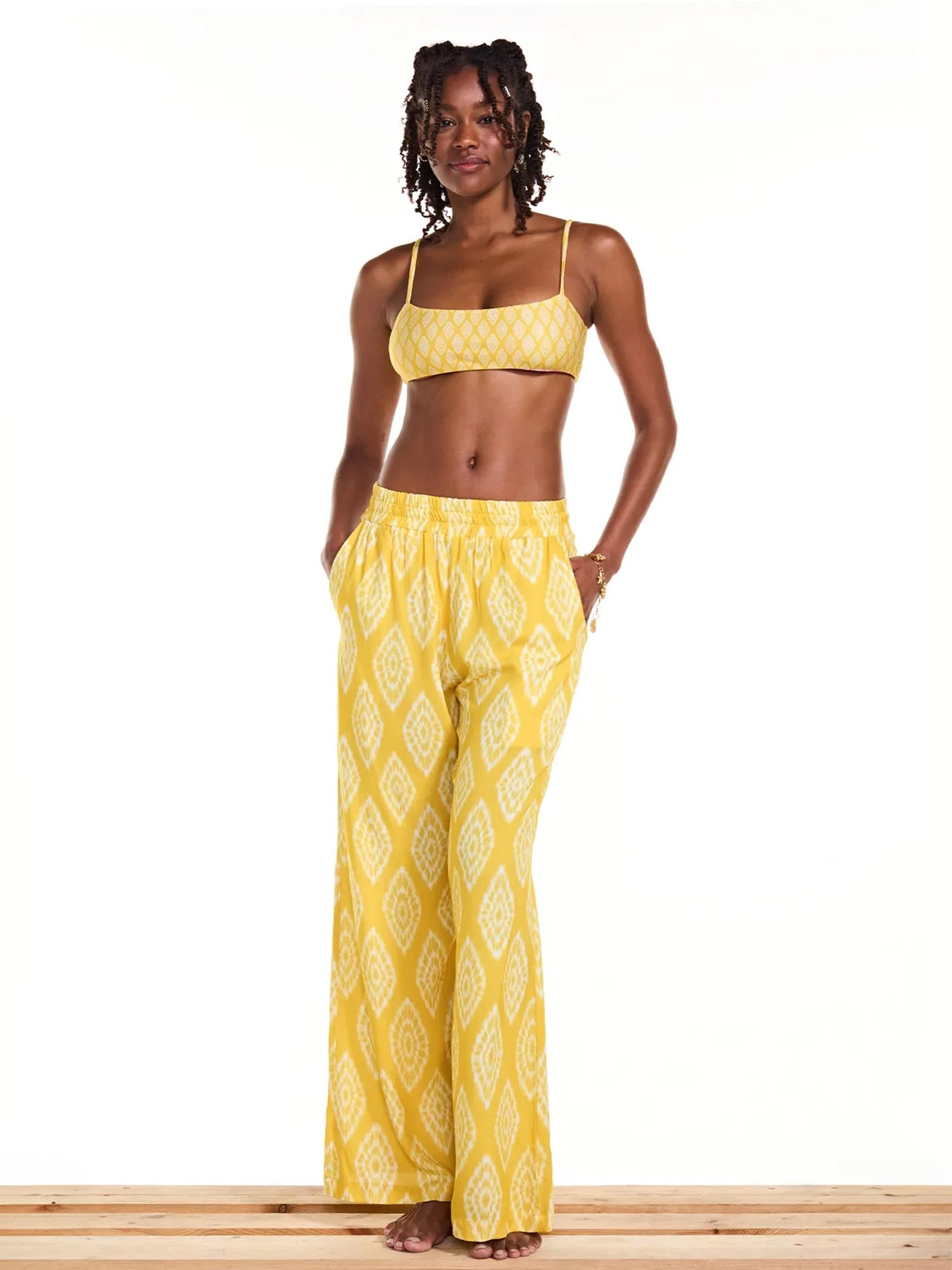 Calça Feminina Mi Amarelo Triya