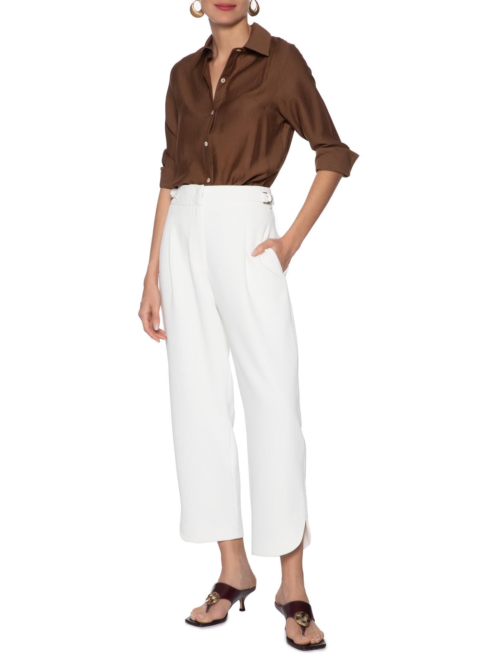 Calça Feminina Micaela Branco Le Lis