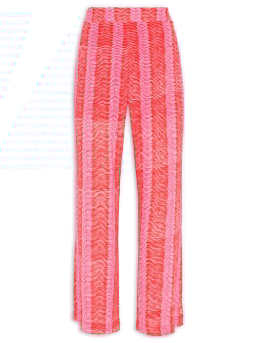 Calça Feminina Mini Flaire Estampa Tenerife – Vermelho