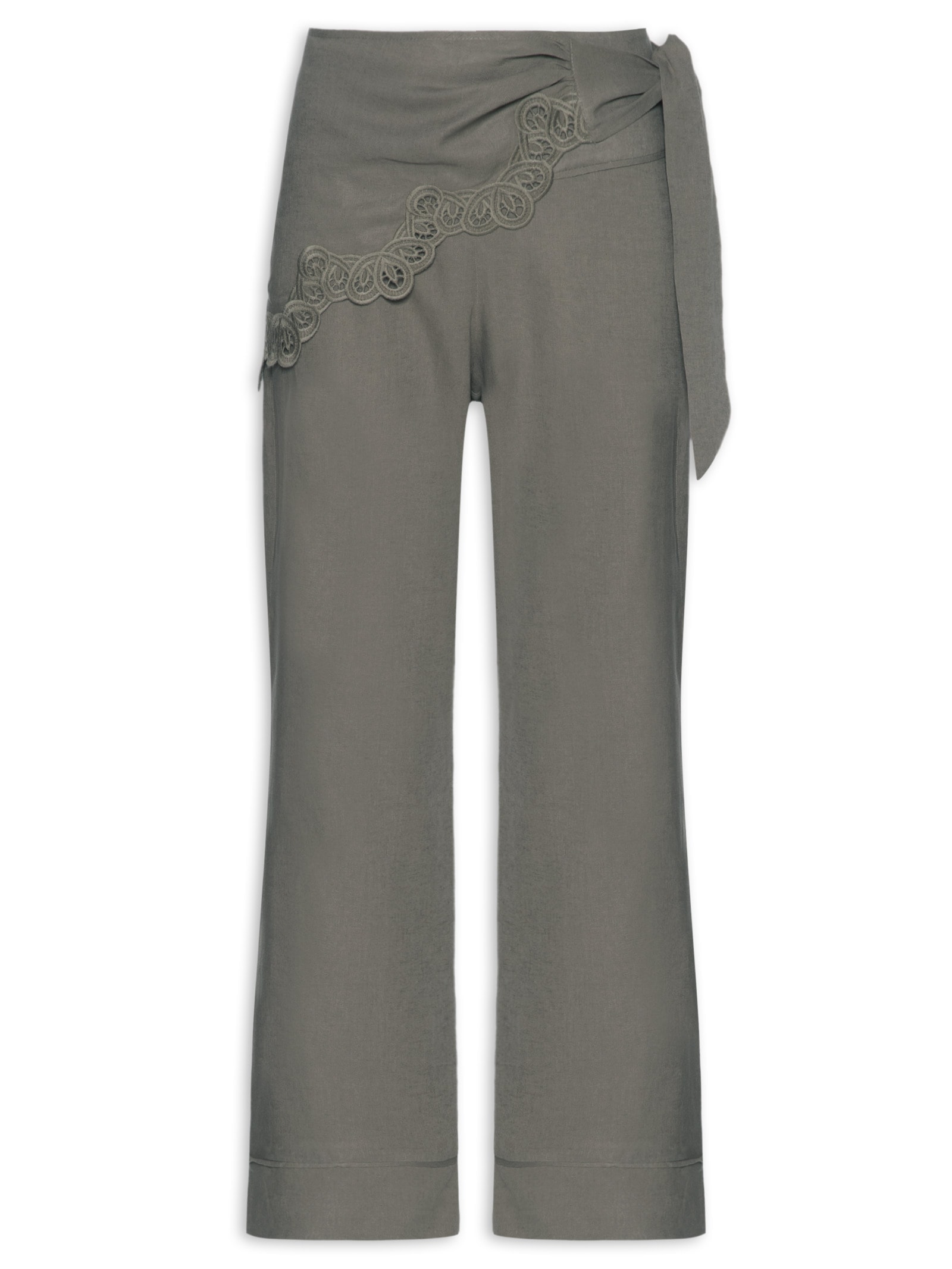 Calça Feminina Mini Flare Marrom Maria Filó