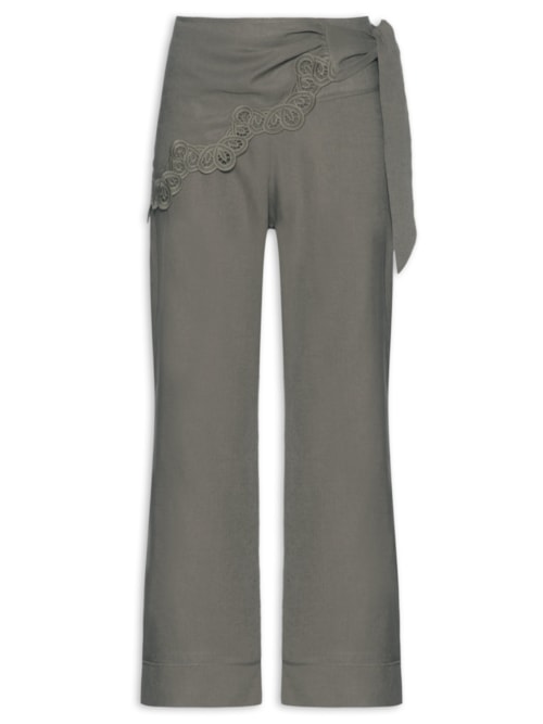 Calça Feminina Mini Flare - Marrom