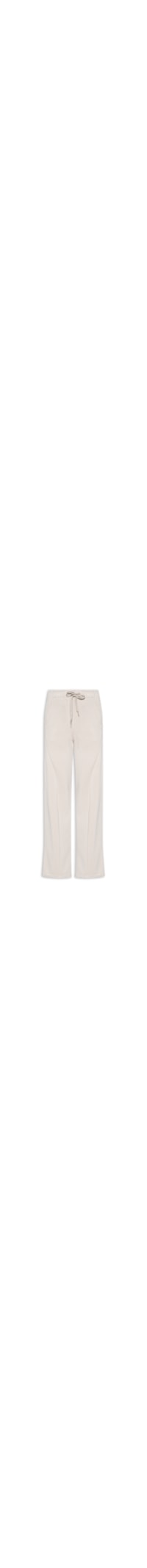 Calça Feminina Moletom Com Bolsos - Bege