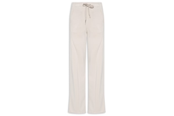 Calça Feminina Moletom Com Bolsos - Bege