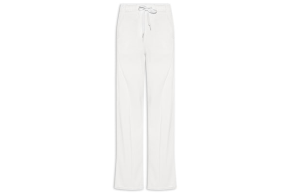 Calça Feminina Moletom Com Bolsos - Off White