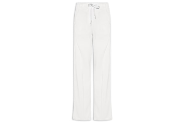 Calça Feminina Moletom Com Bolsos - Off White