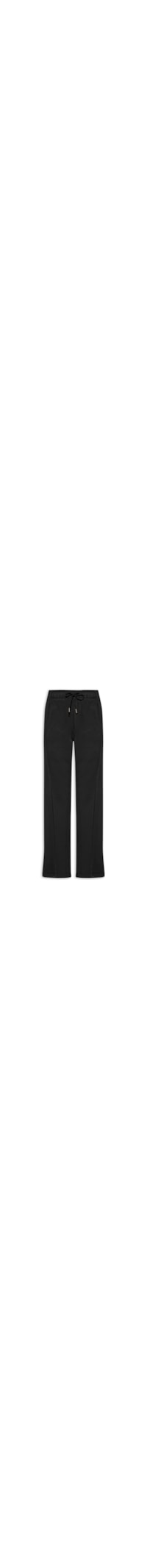Calça Feminina Moletom Com Bolsos - Preto