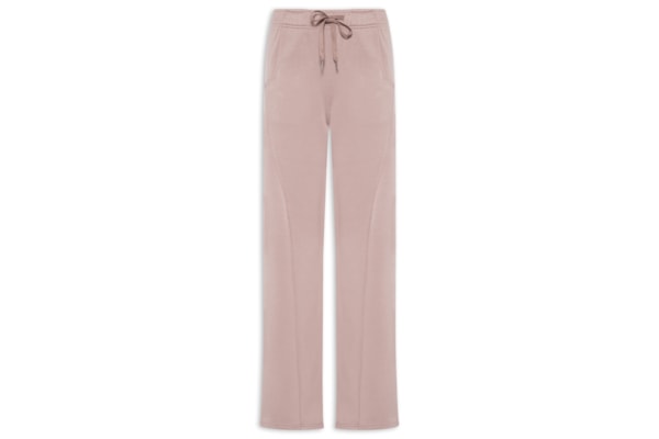 Calça Feminina Moletom Com Bolsos - Rosa