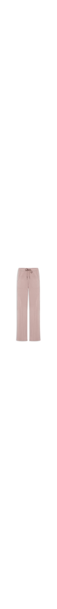 Calça Feminina Moletom Com Bolsos - Rosa
