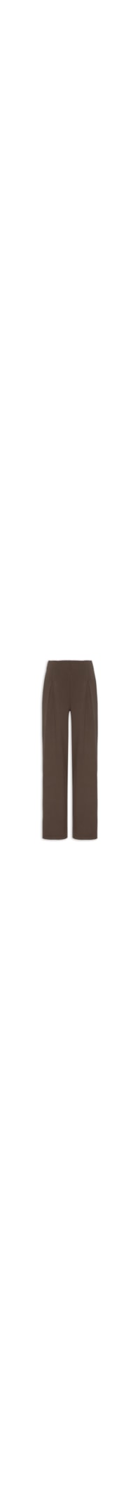 Calça Feminina Moletom com Pregas – Marrom